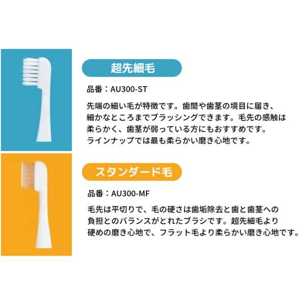 画像2: 【ネコポス限定】替えブラシ３パックセット　スマイルエックスAU-300D用
