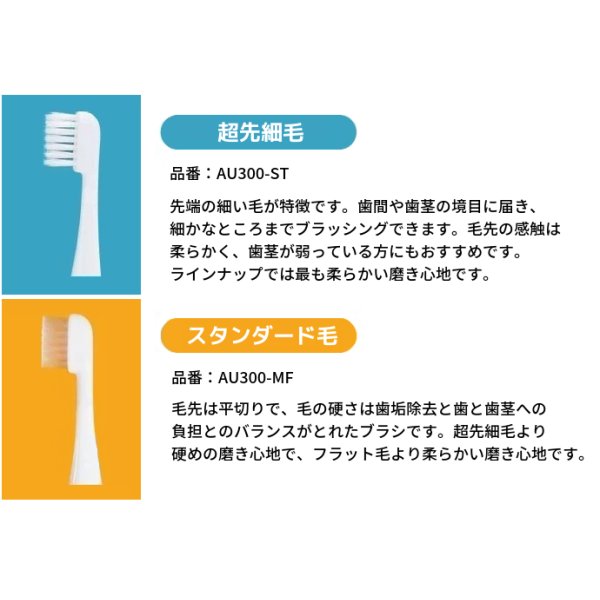 画像2: 【ネコポス限定】替えブラシ５パックセット　スマイルエックスAU-300D用