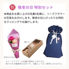 画像2:  ㊗ 敬老の日 ソープフラワー付きセット【数量限定】  いろいろ試せる！替えブラシ３パック付  超音波歯ブラシ スマイルエックス AU-300D   グレー  or ピンク  (2)
