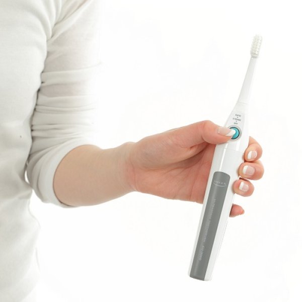 画像3: 【選べる替えブラシ2パック付】超音波歯ブラシ スマイルエックス AU-300D グレー (3)