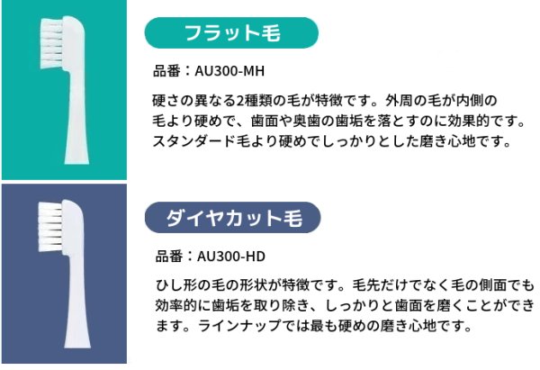 画像3: 【ネコポス限定】替えブラシ３パックセット　スマイルエックスAU-300D用 (3)