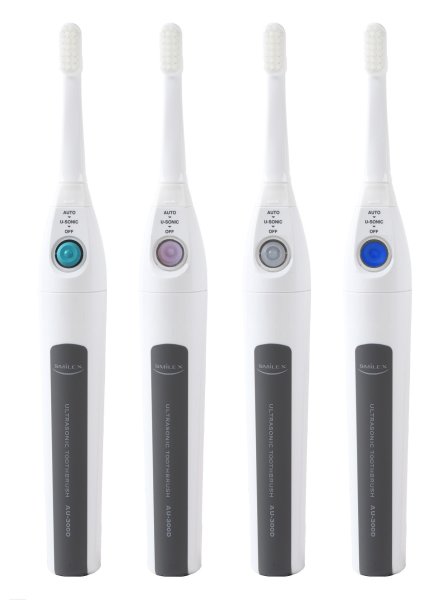 画像4: 【選べる！替えブラシ3パック付】超音波歯ブラシ スマイルエックス AU-300D グレー (4)