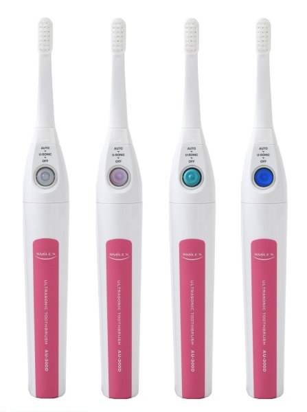 画像4: 【選べる！替えブラシ2パック付】超音波歯ブラシ スマイルエックス AU-300D ピンク (4)